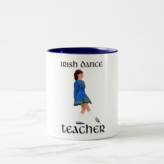 Tasse 2 Couleurs Professeur de danse step Irlandaise - Chaussure so (Centre)