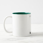 Tasse 2 Couleurs Professeur de danse step Irlandaise - Vert (Gauche)