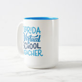Tasse 2 Couleurs Professeur de Florida Virtual School, Handletterin (Devant gauche)
