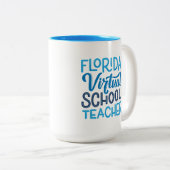 Tasse 2 Couleurs Professeur de Florida Virtual School, Handletterin (Devant droit)