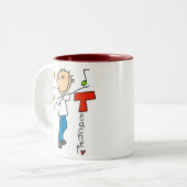 Tasse 2 Couleurs Professeur de musique (Devant gauche)