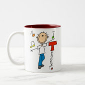 Tasse 2 Couleurs Professeur de musique (Gauche)