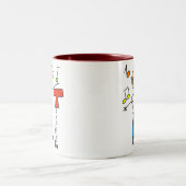 Tasse 2 Couleurs Professeur de musique (Centre)