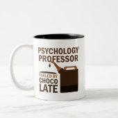 Tasse 2 Couleurs Professeur de psychologie cadeau (drôle) (Gauche)
