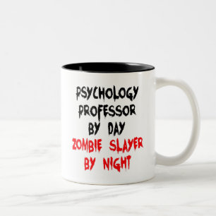 Tasse 2 Couleurs Professeur de psychologie Zombie Slayer