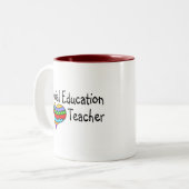 Tasse 2 Couleurs Professeur d'éducation spéciale (Devant gauche)