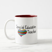 Tasse 2 Couleurs Professeur d'éducation spéciale (Gauche)