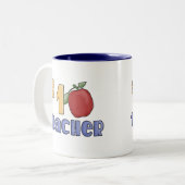 Tasse 2 Couleurs Professeur du numéro un (Devant gauche)