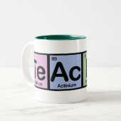 Tasse 2 Couleurs Professeur fait d'éléments (Devant gauche)