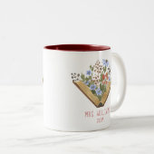 Tasse 2 Couleurs Professeur Floral Livres (Devant droit)