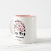 Tasse 2 Couleurs Professeur Merci Rainbow (Devant gauche)