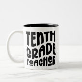 Tasse 2 Couleurs Professeur noir de seconde (Gauche)