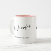 Tasse 2 Couleurs Professeur préétabli élégant de danse (Devant gauche)