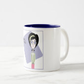 Tasse 2 Couleurs Professeur, professeur (Devant droit)