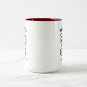 Tasse 2 Couleurs Professeur retraité Chef de l'école Retraite Rouge (Centre)