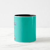 Tasse 2 Couleurs Professeur Zèbre Mignon (Centre)