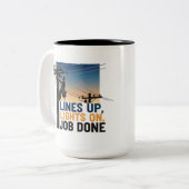Tasse 2 Couleurs Professional Lineman  Proud Utility Worker (Devant gauche)