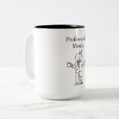 Tasse 2 Couleurs Professional. Mostly. – Funny Office Humor Coffee  (Devant gauche)