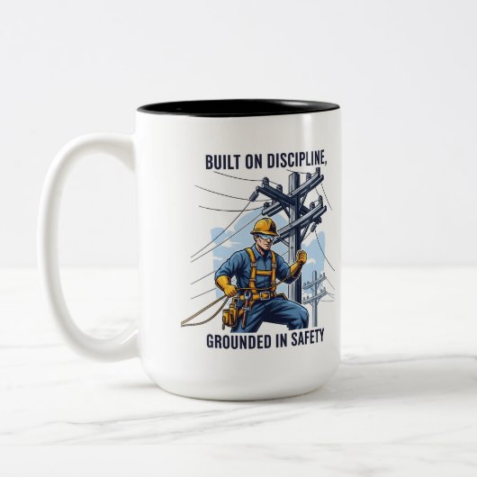 Tasse 2 Couleurs Professional Utility Lineman Gift (Gauche)