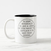Tasse 2 Couleurs Programmer - Concepteur UI UX (Gauche)