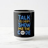 Tasse 2 Couleurs Programmeur Me Montre Le Code (Centre)