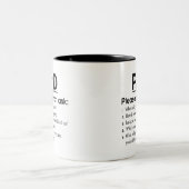 Tasse 2 Couleurs Progrès de thèse - Thèse, N'en parlez pas, Thèse d (Centre)