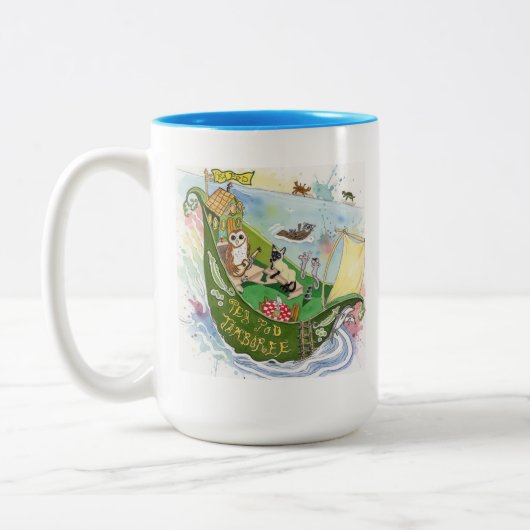 Tasse 2 Couleurs Promenade en bateau (Gauche)