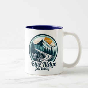 Tasse 2 Couleurs Promenez-Vous À Vélo Sur La Parkway Blue Ridge
