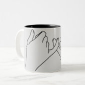 Tasse 2 Couleurs promesse rosâtre (Devant gauche)