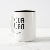 Tasse 2 Couleurs Promotion du logo d'entreprise (Devant gauche)