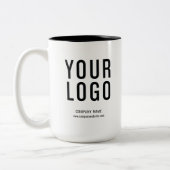 Tasse 2 Couleurs Promotion du logo d'entreprise (Gauche)