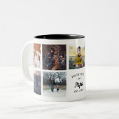 Tasse 2 Couleurs Promu à Papa Établi (Devant gauche)