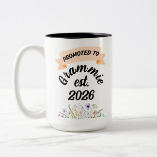 Tasse 2 Couleurs Promue Grammy, Wildflower Grammie, grand-mère
