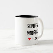 Tasse 2 Couleurs proposition de madrina en espagnol (Devant droit)