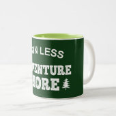 Tasse 2 Couleurs Propre Moins, Avancer Plus (Devant droit)