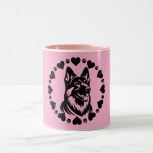 Tasse 2 Couleurs Propriétaire allemand du chien berger
