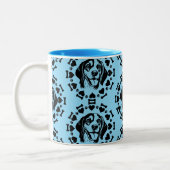 Tasse 2 Couleurs Propriétaire de chien beagle (Gauche)