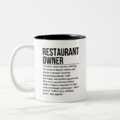 Tasse 2 Couleurs Propriétaire du restaurant (Gauche)