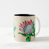Tasse 2 Couleurs protea de roi (Devant droit)