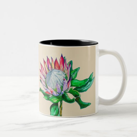 Tasse 2 Couleurs protea de roi (Droit)