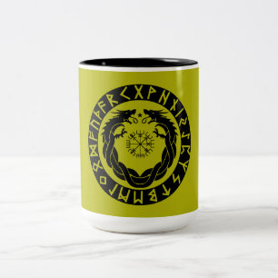 Tasse 2 Couleurs Protection de Rune Viking Dragon