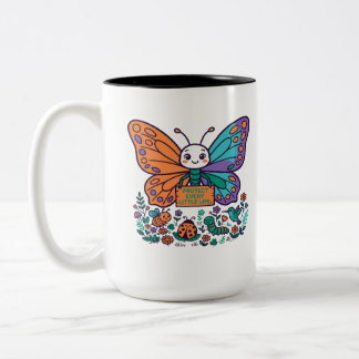 Tasse 2 Couleurs Protéger chaque petite vie Papillon