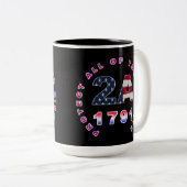 Tasse 2 Couleurs Protégez vos droits 2A (Devant droit)