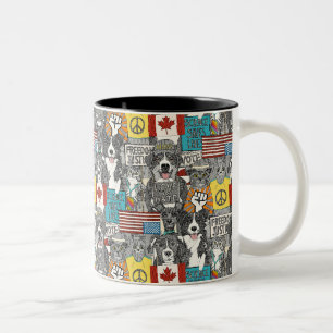 Tasse 2 Couleurs protestation des animaux