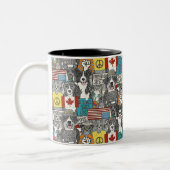 Tasse 2 Couleurs protestation des animaux (Gauche)