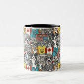 Tasse 2 Couleurs protestation des animaux (Centre)