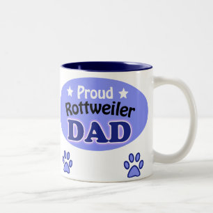 Tasse 2 Couleurs Proud Rottweiler Dad