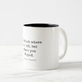 Tasse 2 Couleurs Proverbe africain (Devant droit)
