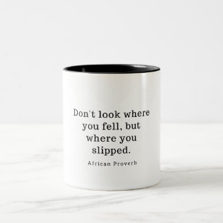 Tasse 2 Couleurs Proverbe africain