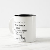 Tasse 2 Couleurs Proverbes 6 : 5 (Devant gauche)